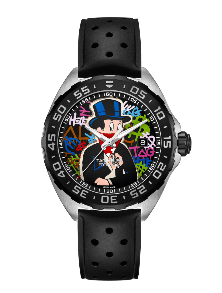Buy Shop Tag Heuer Formula 1 Alec Monopoly Special Edition Black Rubber Strap Watch for Men - WAZ1117.FT8023 USA Online