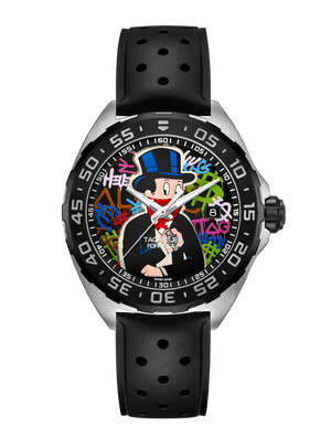 Buy Shop Tag Heuer Formula 1 Alec Monopoly Special Edition Black Rubber Strap Watch for Men - WAZ1117.FT8023 USA Online