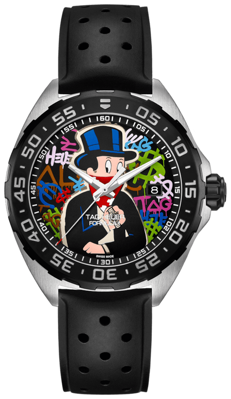 Buy Shop Tag Heuer Formula 1 Alec Monopoly Special Edition Black Rubber Strap Watch for Men - WAZ1117.FT8023 USA Online