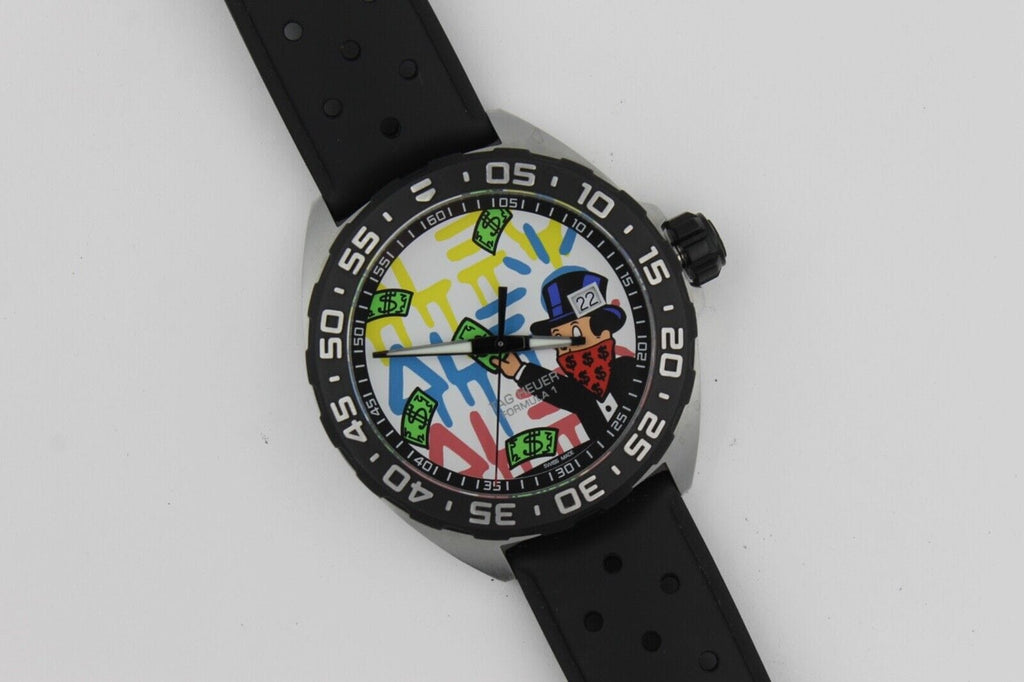 Buy Shop Tag Heuer Formula 1 Alec Monopoly Special Edition Black Rubber Strap Watch for Men - WAZ1119.FT8023 USA Online