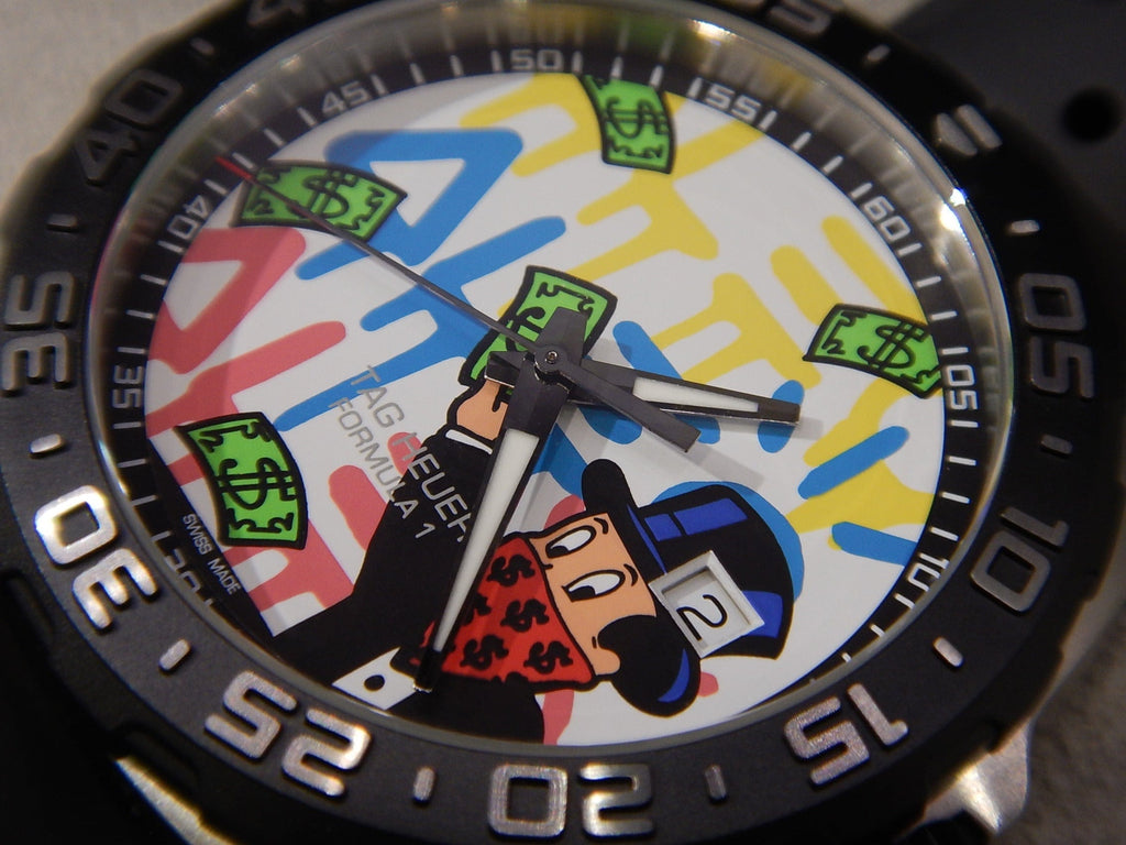 Buy Shop Tag Heuer Formula 1 Alec Monopoly Special Edition Black Rubber Strap Watch for Men - WAZ1119.FT8023 USA Online