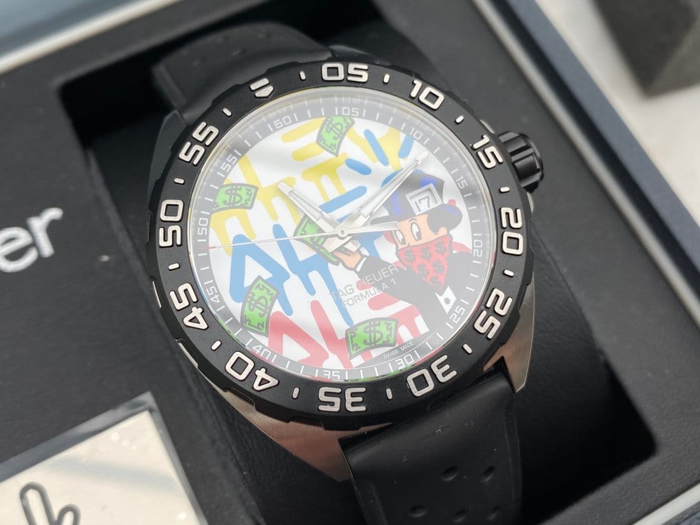 Buy Shop Tag Heuer Formula 1 Alec Monopoly Special Edition Black Rubber Strap Watch for Men - WAZ1119.FT8023 USA Online