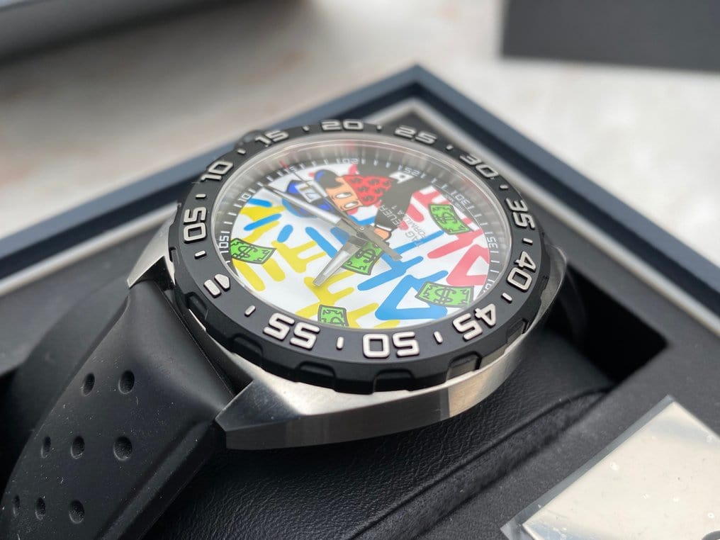 Buy Shop Tag Heuer Formula 1 Alec Monopoly Special Edition Black Rubber Strap Watch for Men - WAZ1119.FT8023 USA Online