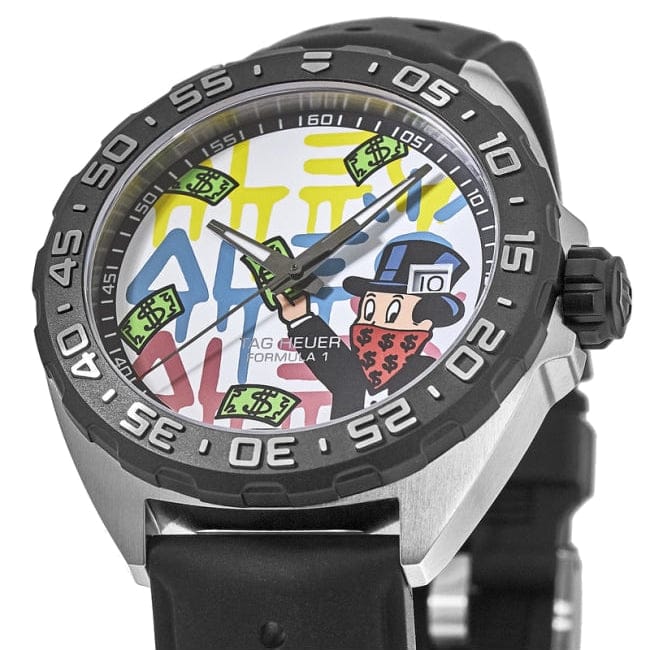 Buy Shop Tag Heuer Formula 1 Alec Monopoly Special Edition Black Rubber Strap Watch for Men - WAZ1119.FT8023 USA Online