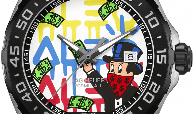 Buy Shop Tag Heuer Formula 1 Alec Monopoly Special Edition Black Rubber Strap Watch for Men - WAZ1119.FT8023 USA Online