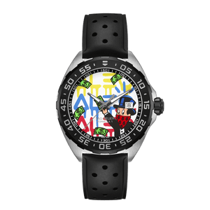 Buy Shop Tag Heuer Formula 1 Alec Monopoly Special Edition Black Rubber Strap Watch for Men - WAZ1119.FT8023 USA Online