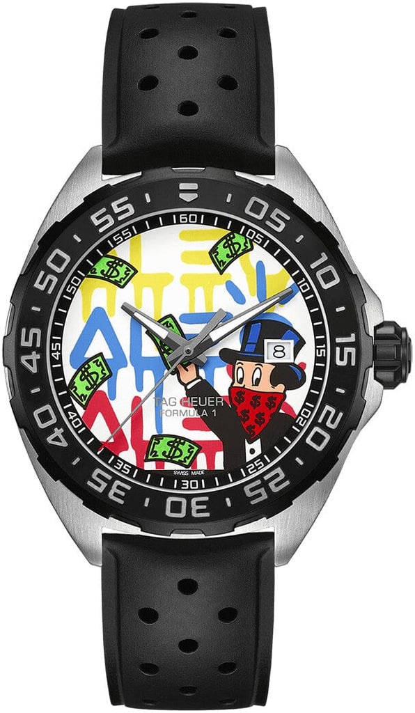 Buy Shop Tag Heuer Formula 1 Alec Monopoly Special Edition Black Rubber Strap Watch for Men - WAZ1119.FT8023 USA Online