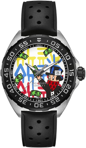 Buy Shop Tag Heuer Formula 1 Alec Monopoly Special Edition Black Rubber Strap Watch for Men - WAZ1119.FT8023 USA Online