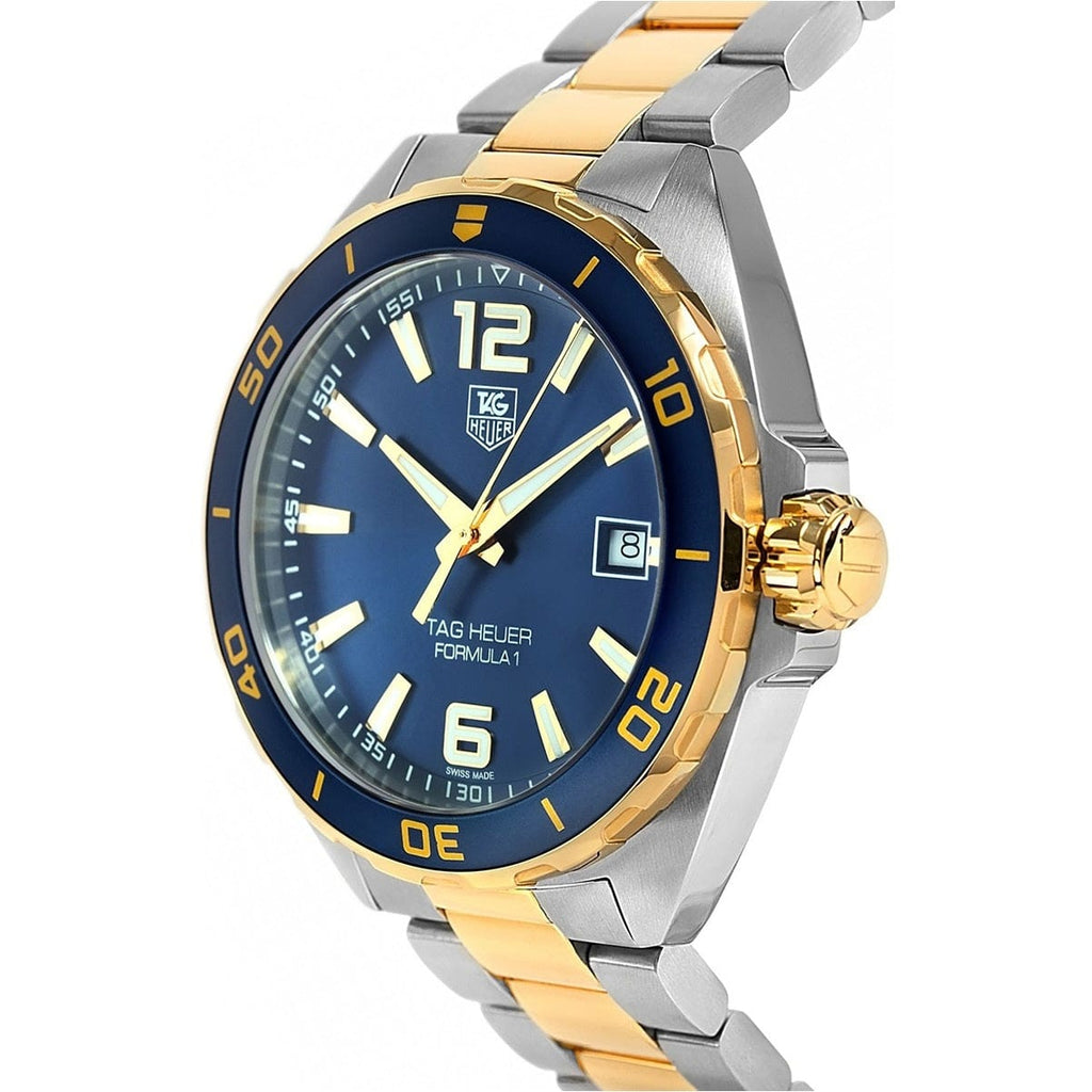 Buy Shop Tag Heuer Formula 1 Analog Blue Dial Two Tone Steel Strap Watch for Men - WAZ1120.BB0879 USA Online