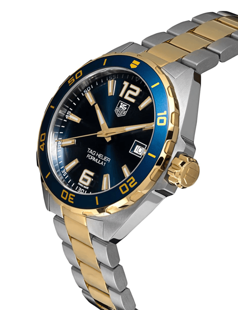Buy Shop Tag Heuer Formula 1 Analog Blue Dial Two Tone Steel Strap Watch for Men - WAZ1120.BB0879 USA Online