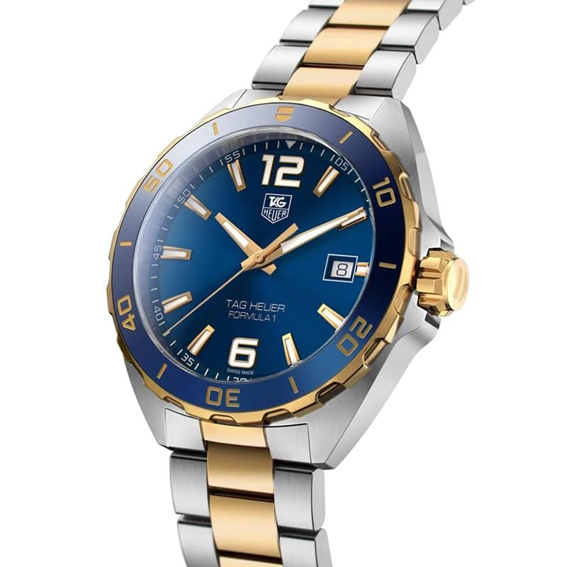 Buy Shop Tag Heuer Formula 1 Analog Blue Dial Two Tone Steel Strap Watch for Men - WAZ1120.BB0879 USA Online