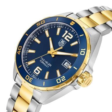 Buy Shop Tag Heuer Formula 1 Analog Blue Dial Two Tone Steel Strap Watch for Men - WAZ1120.BB0879 USA Online