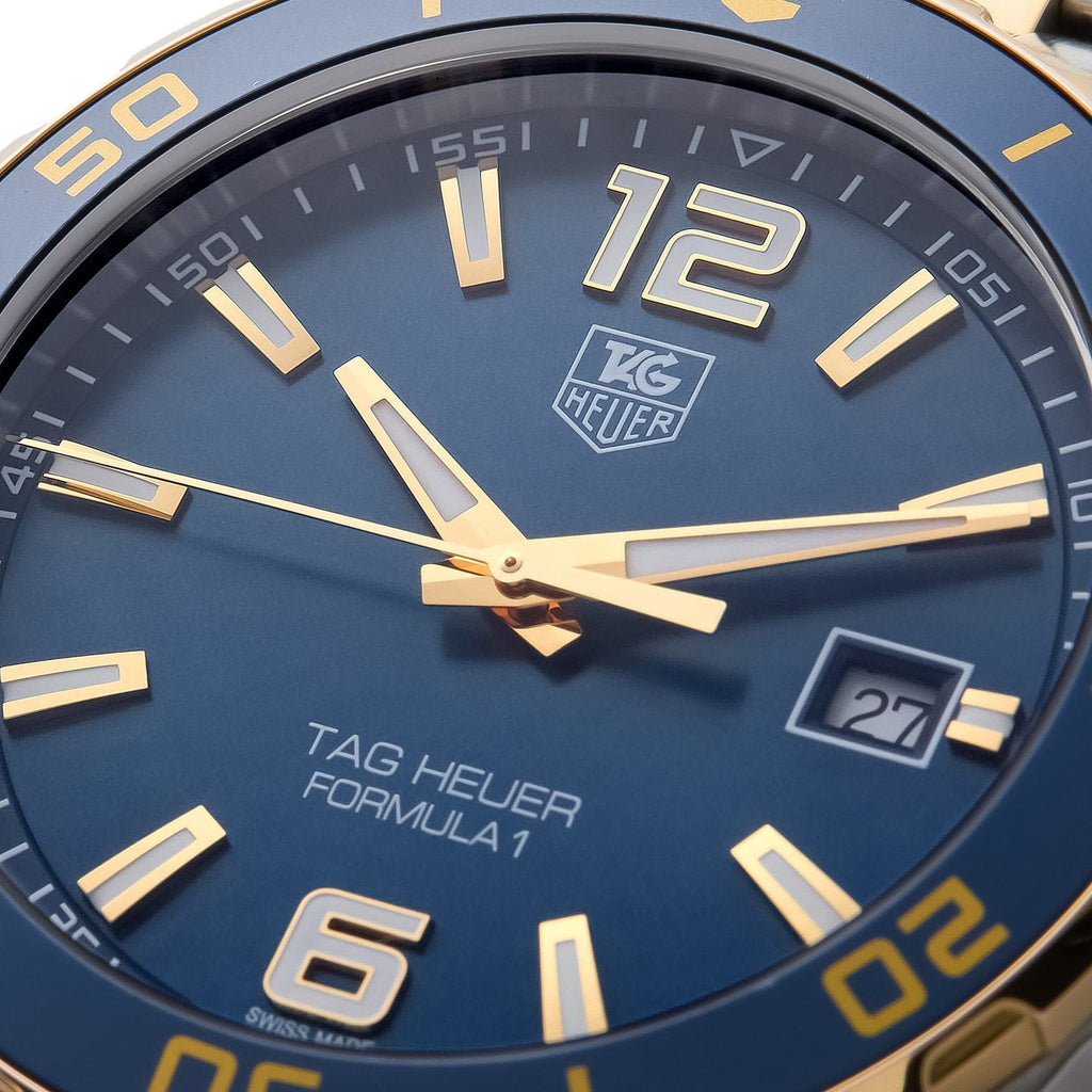Buy Shop Tag Heuer Formula 1 Analog Blue Dial Two Tone Steel Strap Watch for Men - WAZ1120.BB0879 USA Online