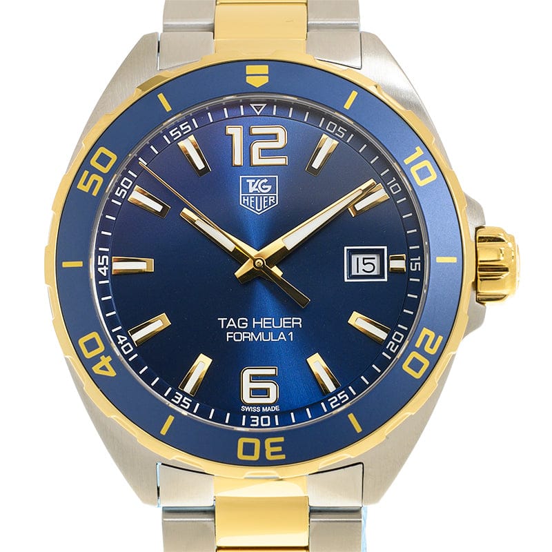 Buy Shop Tag Heuer Formula 1 Analog Blue Dial Two Tone Steel Strap Watch for Men - WAZ1120.BB0879 USA Online