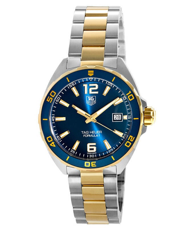 Buy Shop Tag Heuer Formula 1 Analog Blue Dial Two Tone Steel Strap Watch for Men - WAZ1120.BB0879 USA Online