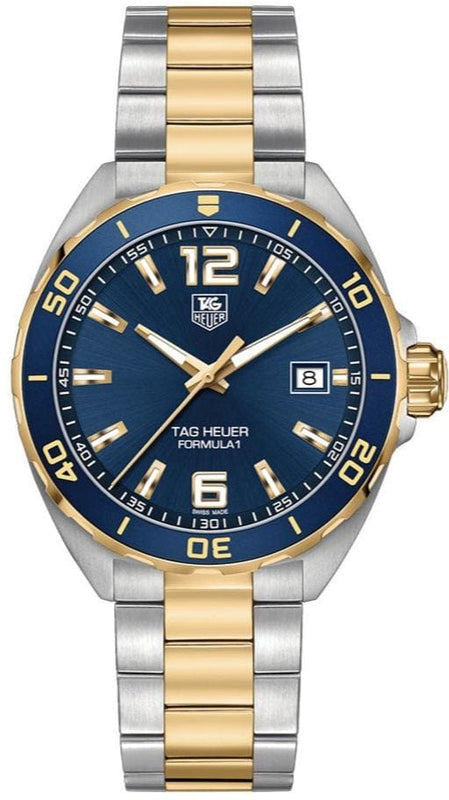 Buy Shop Tag Heuer Formula 1 Analog Blue Dial Two Tone Steel Strap Watch for Men - WAZ1120.BB0879 USA Online