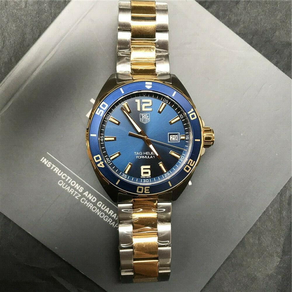 Tag Heuer Formula 1 Analog Blue Dial Two Tone Steel Strap Watch for Men - WAZ1120.BB0879