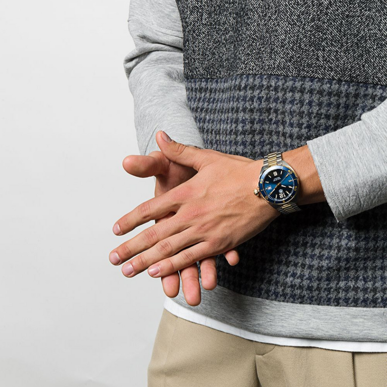 Tag Heuer Formula 1 Analog Blue Dial Two Tone Steel Strap Watch for Men - WAZ1120.BB0879