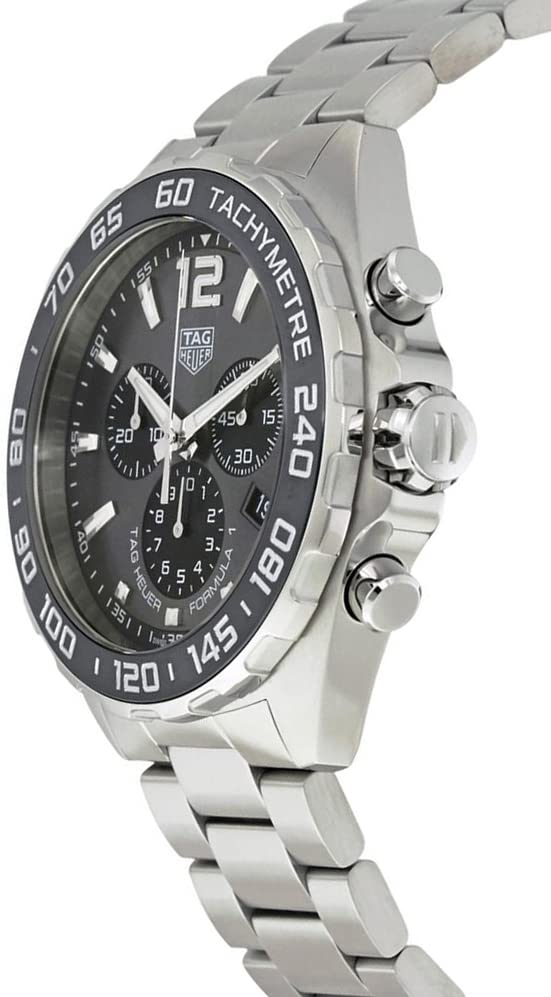 Buy Shop Tag Heuer Formula 1 Anthracite Dial Silver Steel Strap Watch for Men - CAZ1011.BA0842 USA Online