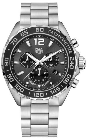 Buy Shop Tag Heuer Formula 1 Anthracite Dial Silver Steel Strap Watch for Men - CAZ1011.BA0842 USA Online