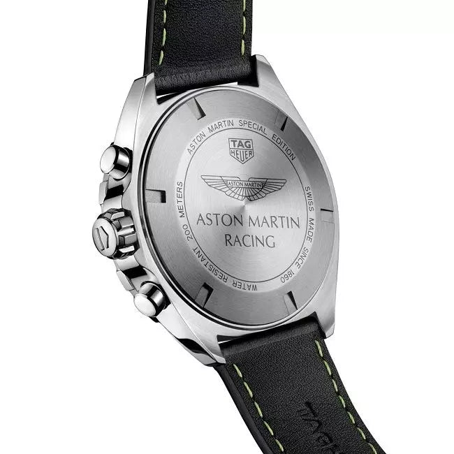 Buy Shop Tag Heuer Formula 1 Aston Martin Black Dial Black Leather Strap Watch for Men - CAZ101P.FC8245 USA Online