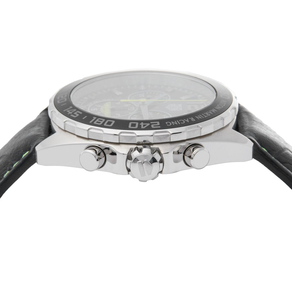 Buy Shop Tag Heuer Formula 1 Aston Martin Black Dial Black Leather Strap Watch for Men - CAZ101P.FC8245 USA Online