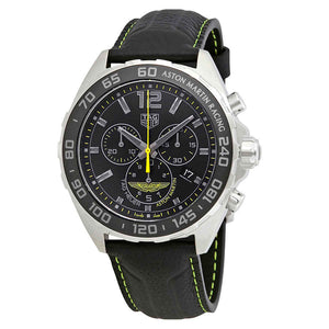 Buy Shop Tag Heuer Formula 1 Aston Martin Black Dial Black Leather Strap Watch for Men - CAZ101P.FC8245 USA Online