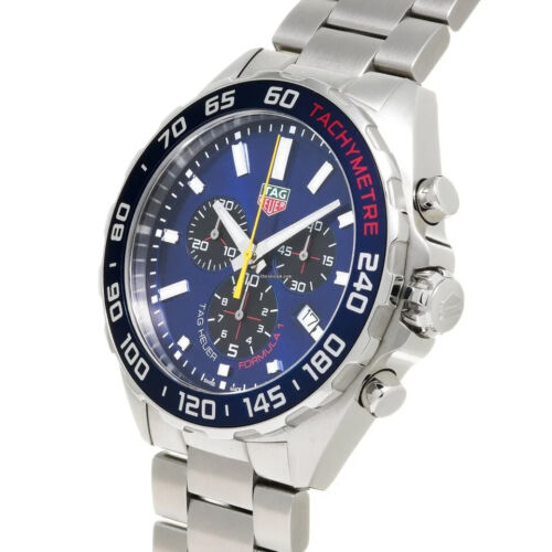 Buy Shop Tag Heuer Formula 1 Aston Martin Red Bull Racing Blue Dial Silver Steel Strap Watch for Men - CAZ101AB.BA0842 USA Online