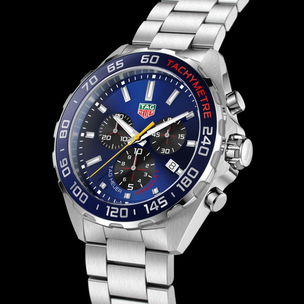 Buy Shop Tag Heuer Formula 1 Aston Martin Red Bull Racing Blue Dial Silver Steel Strap Watch for Men - CAZ101AB.BA0842 USA Online