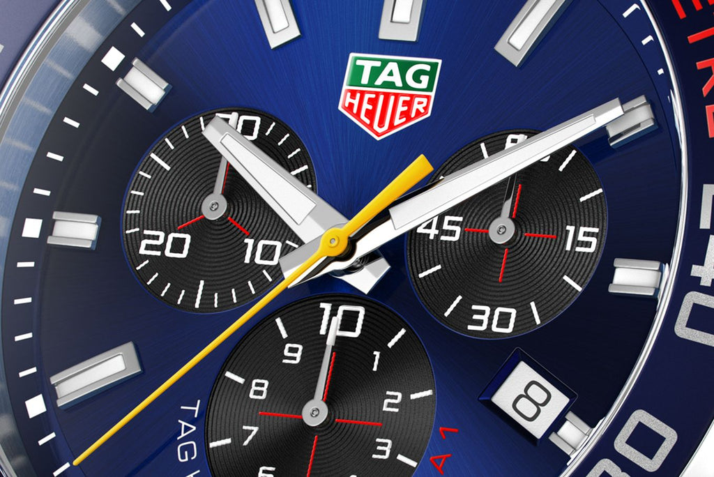 Buy Shop Tag Heuer Formula 1 Aston Martin Red Bull Racing Blue Dial Silver Steel Strap Watch for Men - CAZ101AB.BA0842 USA Online