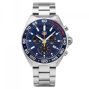 Buy Shop Tag Heuer Formula 1 Aston Martin Red Bull Racing Blue Dial Silver Steel Strap Watch for Men - CAZ101AB.BA0842 USA Online
