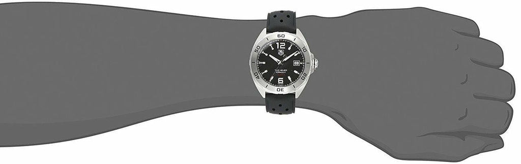 Buy Shop Tag Heuer Formula 1 Automatic Black Dial Black Rubber Strap Watch for Men - WAZ2113.FT8023 USA Online
