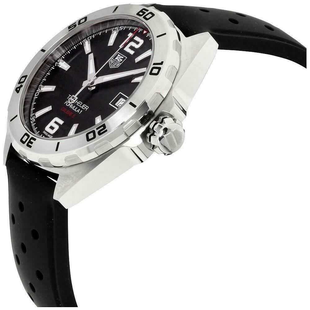 Buy Shop Tag Heuer Formula 1 Automatic Black Dial Black Rubber Strap Watch for Men - WAZ2113.FT8023 USA Online