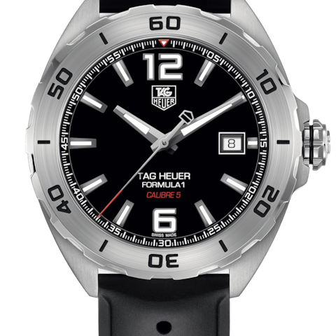 Buy Shop Tag Heuer Formula 1 Automatic Black Dial Black Rubber Strap Watch for Men - WAZ2113.FT8023 USA Online