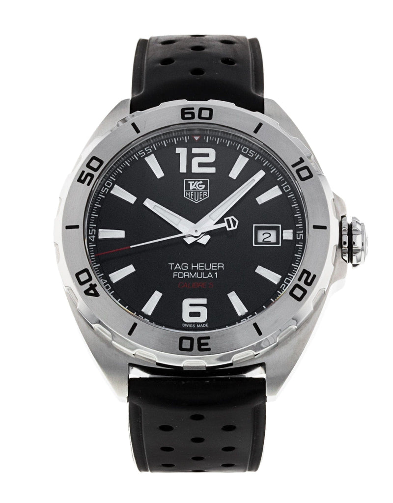 Buy Shop Tag Heuer Formula 1 Automatic Black Dial Black Rubber Strap Watch for Men - WAZ2113.FT8023 USA Online
