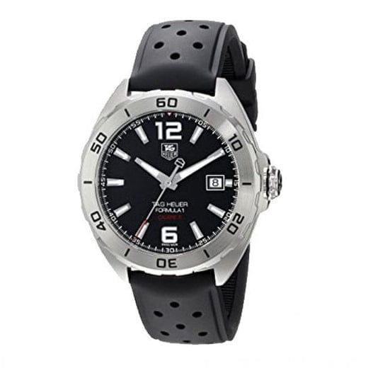 Buy Shop Tag Heuer Formula 1 Automatic Black Dial Black Rubber Strap Watch for Men - WAZ2113.FT8023 USA Online