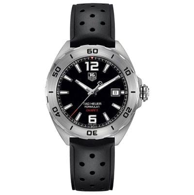 Buy Shop Tag Heuer Formula 1 Automatic Black Dial Black Rubber Strap Watch for Men - WAZ2113.FT8023 USA Online