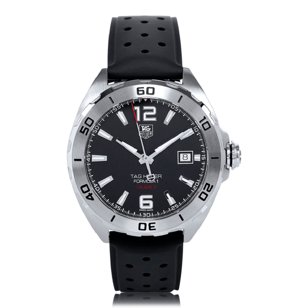 Buy Shop Tag Heuer Formula 1 Automatic Black Dial Black Rubber Strap Watch for Men - WAZ2113.FT8023 USA Online