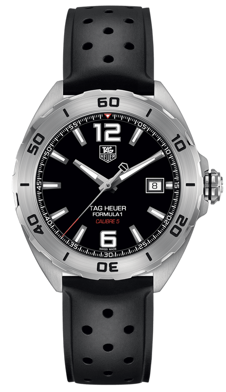 Buy Shop Tag Heuer Formula 1 Automatic Black Dial Black Rubber Strap Watch for Men - WAZ2113.FT8023 USA Online