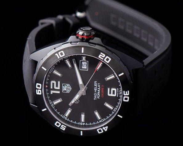 Buy Shop Tag Heuer Formula 1 Automatic Black Dial Black Rubber Strap Watch for Men - WAZ2115.FT8023 USA Online