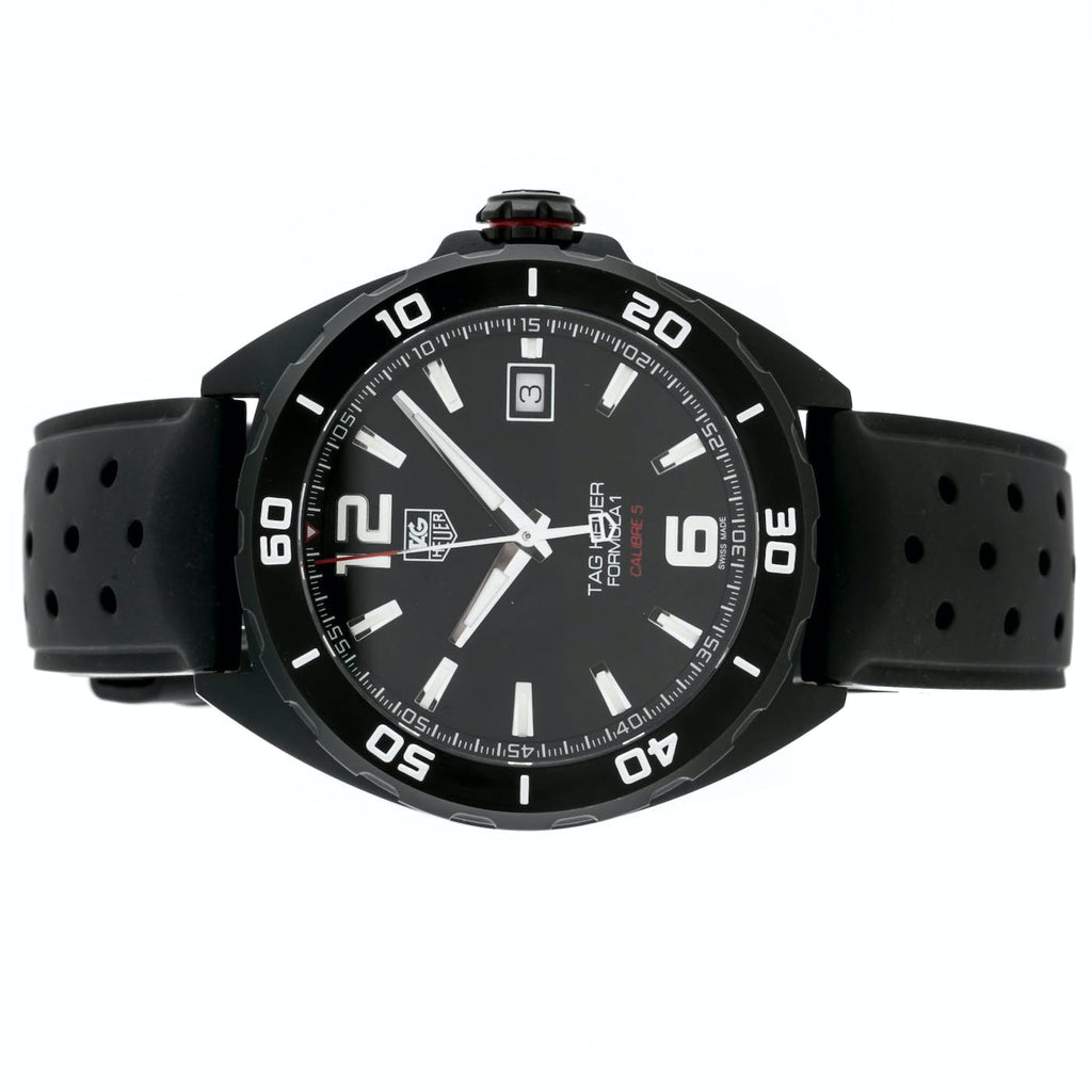 Buy Shop Tag Heuer Formula 1 Automatic Black Dial Black Rubber Strap Watch for Men - WAZ2115.FT8023 USA Online