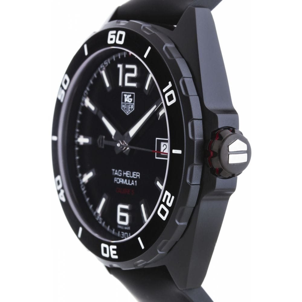 Buy Shop Tag Heuer Formula 1 Automatic Black Dial Black Rubber Strap Watch for Men - WAZ2115.FT8023 USA Online