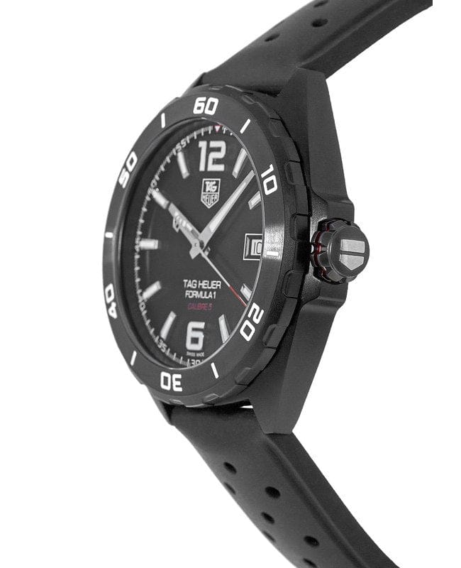 Buy Shop Tag Heuer Formula 1 Automatic Black Dial Black Rubber Strap Watch for Men - WAZ2115.FT8023 USA Online