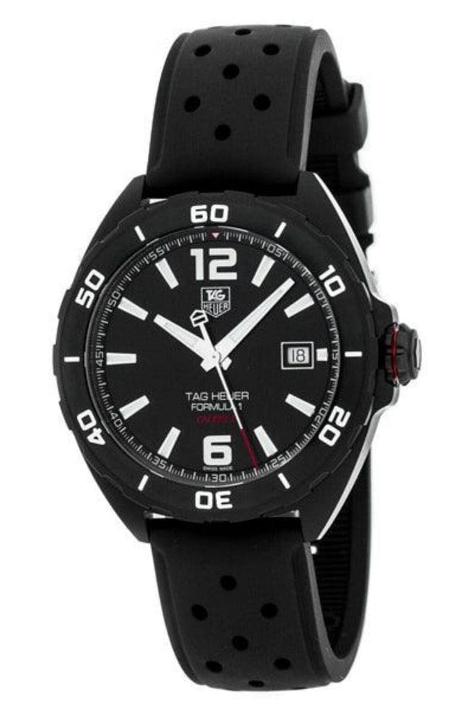 Buy Shop Tag Heuer Formula 1 Automatic Black Dial Black Rubber Strap Watch for Men - WAZ2115.FT8023 USA Online