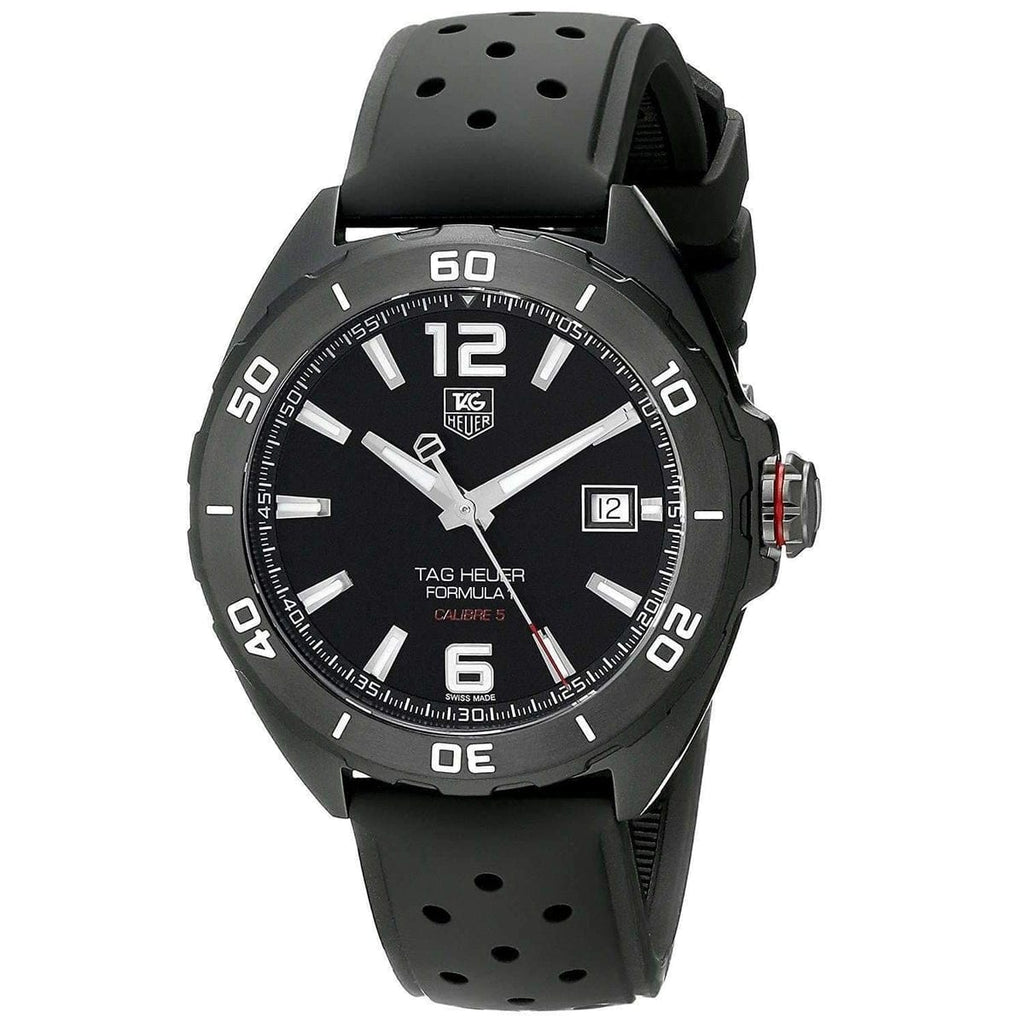 Buy Shop Tag Heuer Formula 1 Automatic Black Dial Black Rubber Strap Watch for Men - WAZ2115.FT8023 USA Online