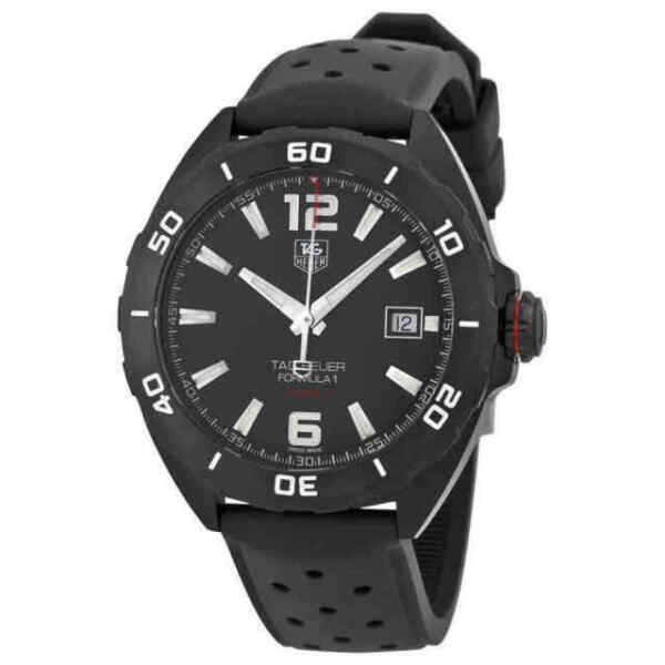 Buy Shop Tag Heuer Formula 1 Automatic Black Dial Black Rubber Strap Watch for Men - WAZ2115.FT8023 USA Online