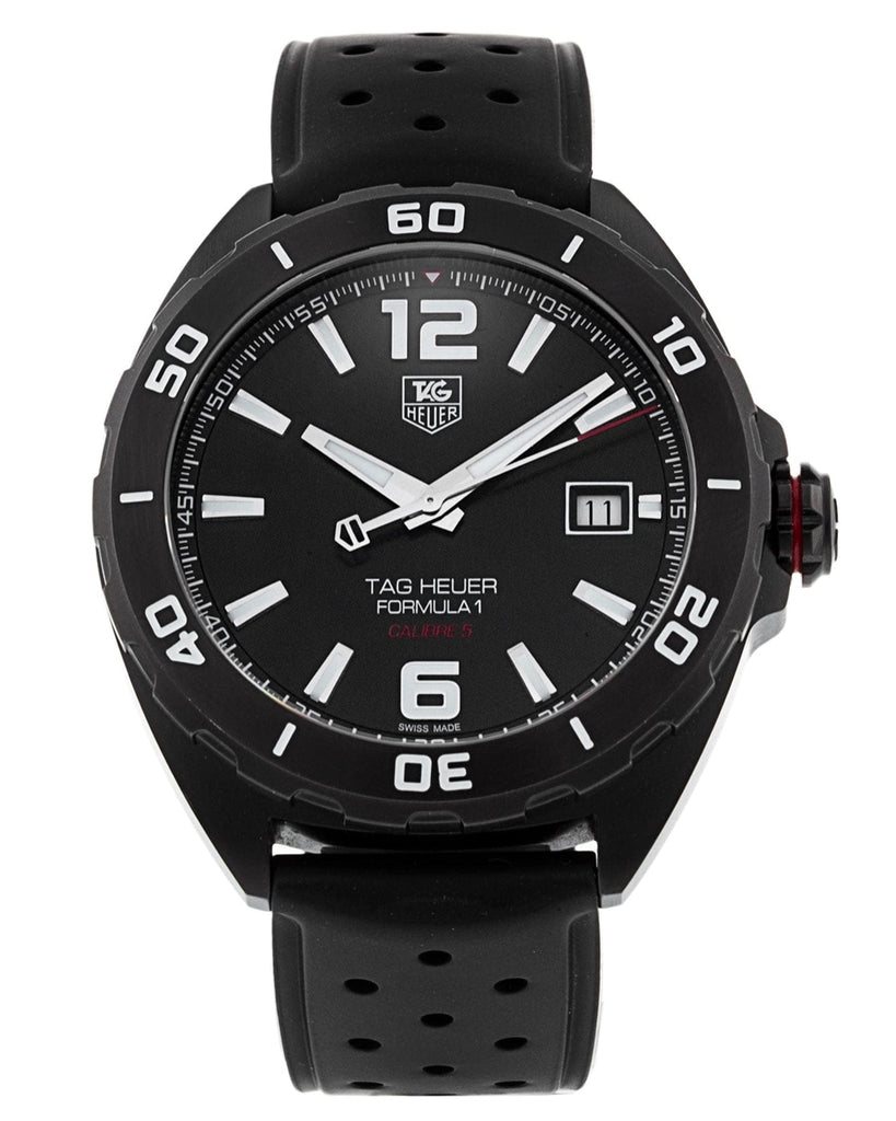 Buy Shop Tag Heuer Formula 1 Automatic Black Dial Black Rubber Strap Watch for Men - WAZ2115.FT8023 USA Online