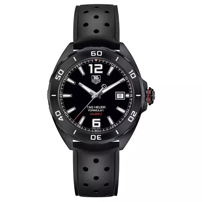 Buy Shop Tag Heuer Formula 1 Automatic Black Dial Black Rubber Strap Watch for Men - WAZ2115.FT8023 USA Online