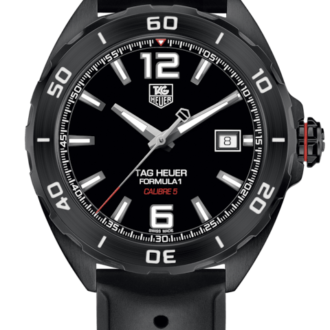 Buy Shop Tag Heuer Formula 1 Automatic Black Dial Black Rubber Strap Watch for Men - WAZ2115.FT8023 USA Online
