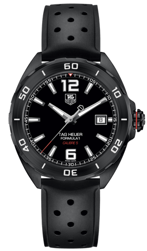 Buy Shop Tag Heuer Formula 1 Automatic Black Dial Black Rubber Strap Watch for Men - WAZ2115.FT8023 USA Online